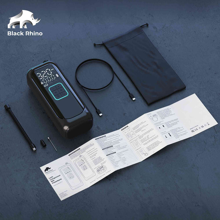 Black Rhino AeroBoost T-2 elektrische fietspomp Black Rhino 