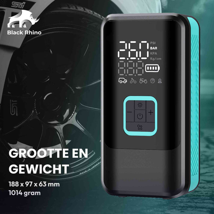 Black Rhino AeroBoost T-3 elektrische fietspomp Black Rhino 