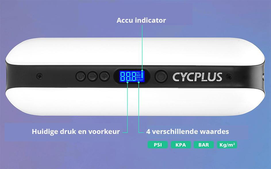 CYCPLUS A2 elektrische accupomp met powerbank Accessoires nr1elektrischestep.nl 